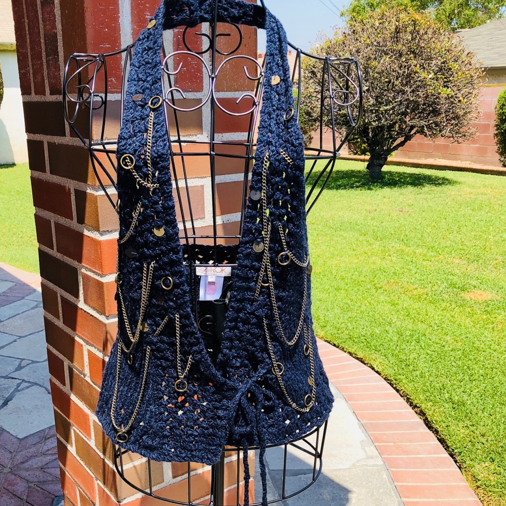 LaRok Knitted Halter Top NWOT